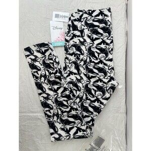 LuLaRoe Disney Maleficent OS Leggings Sleeping Beauty Dragons Crows‎ Villian NWT